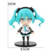 6Pcs Q Version Hatsune Miku Anime Action Figurine  Pvc Model Collection Dolls Desktop Decoration Kids Toys Birthday Gifts