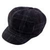 Stylish and simple British woolen plaid brim beret, duck tongue bud hat painter hat JDBLM-