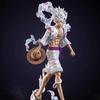 23cm One Piece Anime Zook Nica Monkey Luffy Gear 5 Action Figure PVC Statue Model Toy Gift Desktop Ornament