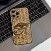 Egyptian Pharaoh Mural Phone Case For iPhone 17,16,15,14,13,12,11 Plus,Pro Max,XS,Soft Silicone Black Cover