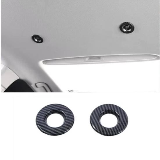 Carbon Fiber Back Roof Reading Lamp Light Cover Trim For Honda Accord 2023