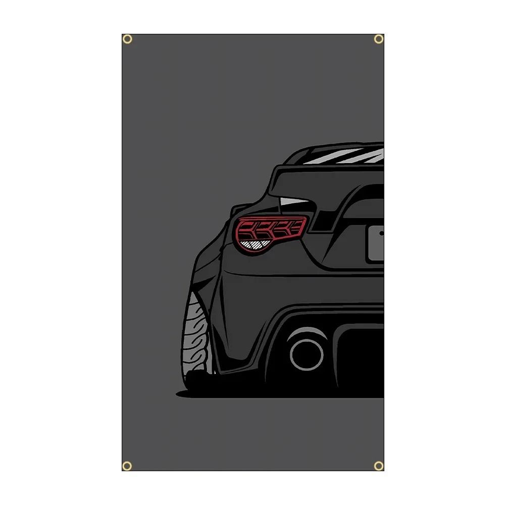 JDM Racing Cars Polyester Wall Plaque Auto Decor Gift