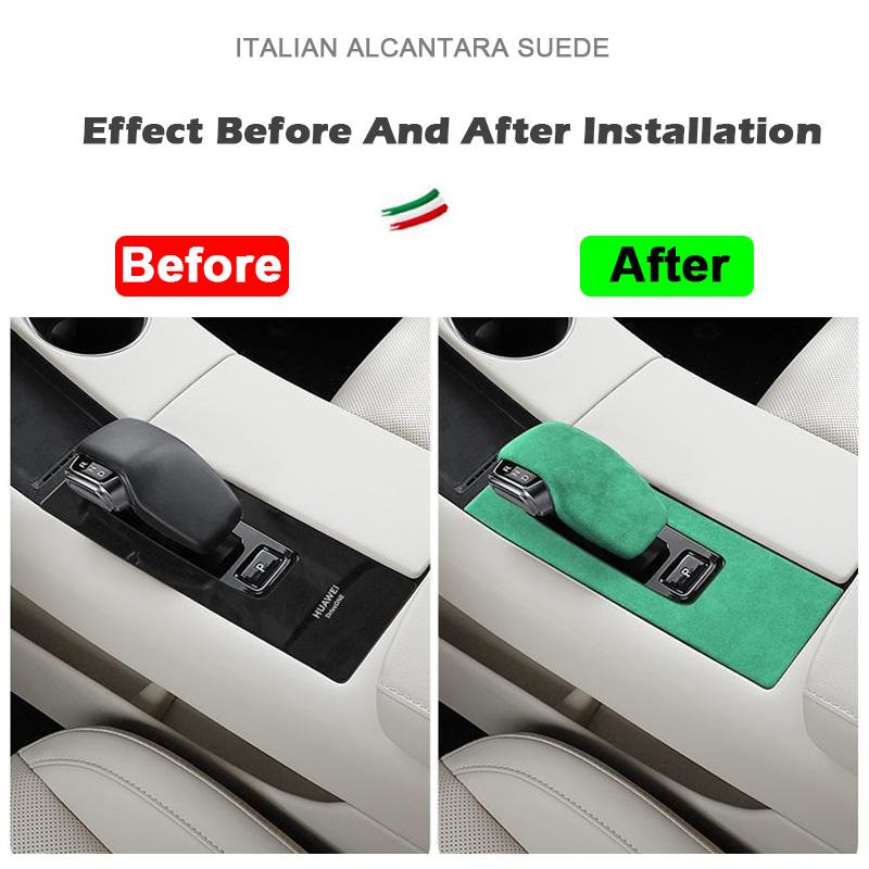 For Huawei Seres Aito M5 -2025 Car Trim Upgarde Luxury Suede Interiors Gear Stick Cover Central Control Panel Accessories