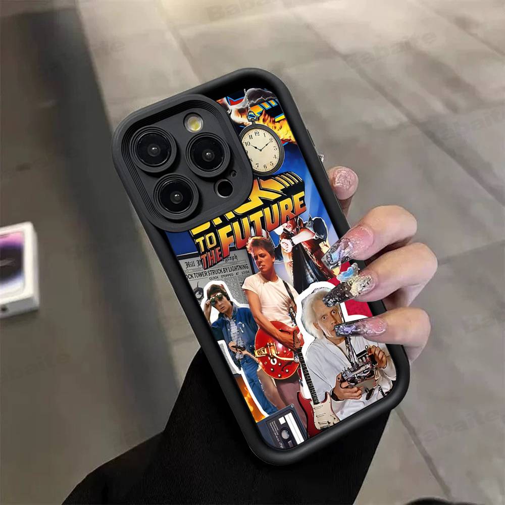 Movie B-Back To The F-Future Phone Case For IPhone 17 16 15 14 13 12 11 Pro Max 16E Plus INS Soft Cover