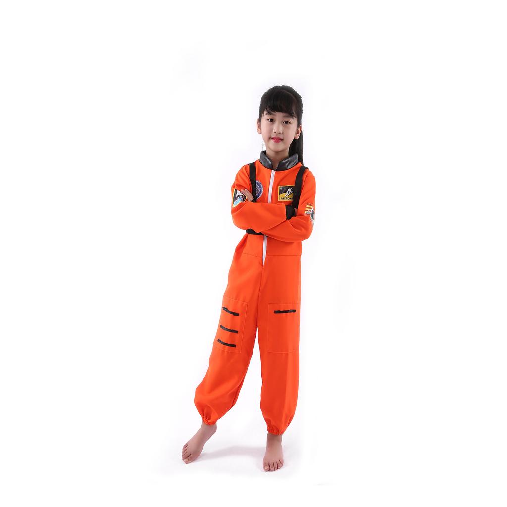 Astronaut Costume Superhero Polyester Blend Cosplay Outfit For Kids Party Halloween