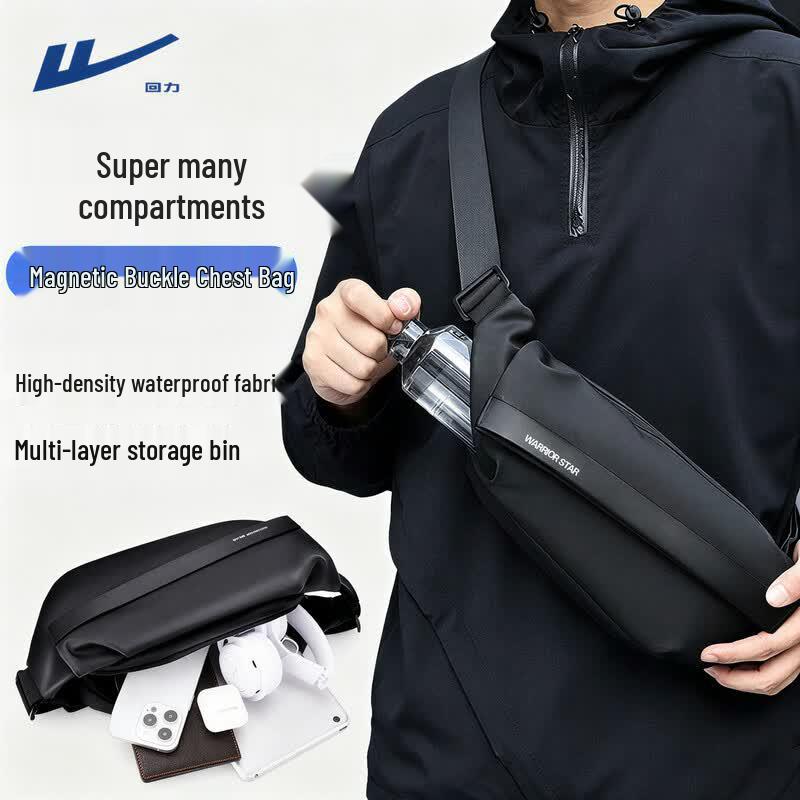 Warrior Men s 2026 Magnetic Buckle Crossbody Bag