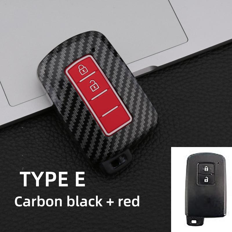 Abs Carbon 2 3 4 Button Car Key Case For Toyota Prius 30 Alpha Aqua Land Cruiser Auris 2012 - 2014 For Lexus Lc 200