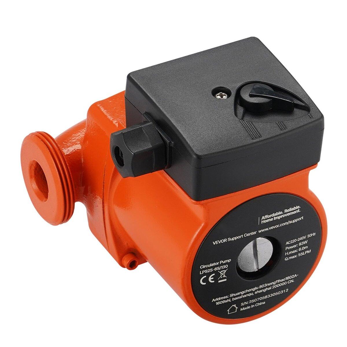 LPS25-6S/130 Cast Iron Circulator Pump, 1/8