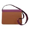Marni Trunk Color Block Flap Kiss Lock Leather Shoulder Bag Medium Women Shoulder Bag Gray Purple SBMPN09U75-LV520-Z563N