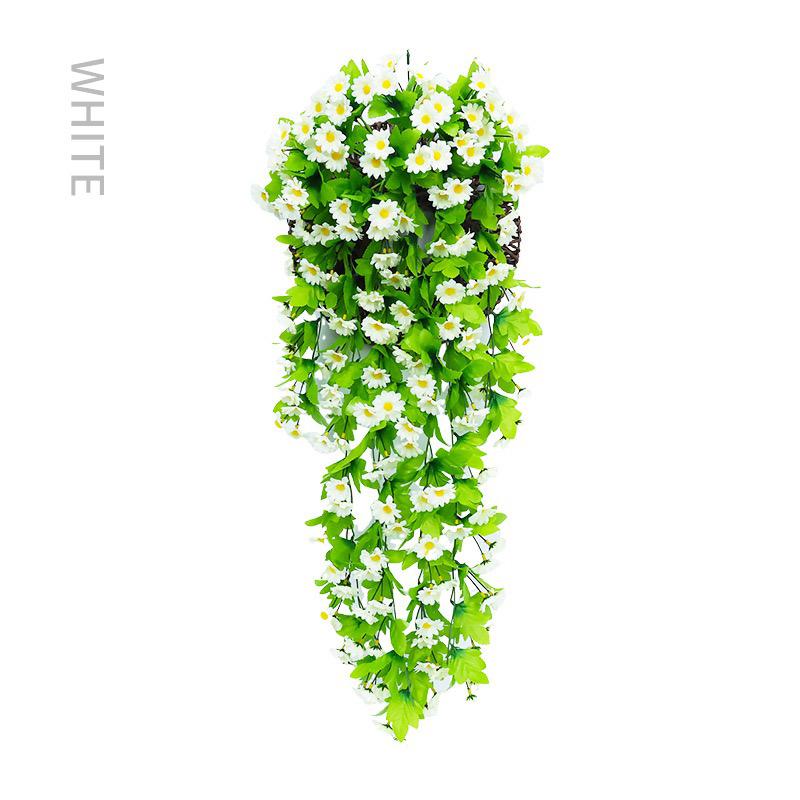 168 Flowers and 12 Forks Artificial Violet Hanging Flower Vines Wall Decor Plants Garland for Wedding Home Garden Decoration
