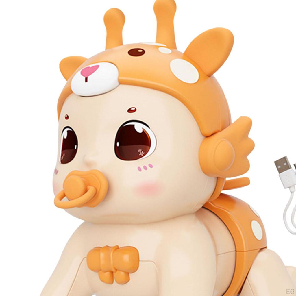 Baby Crawling Toy Children Sound Early Education Development Creative Light up Animal with