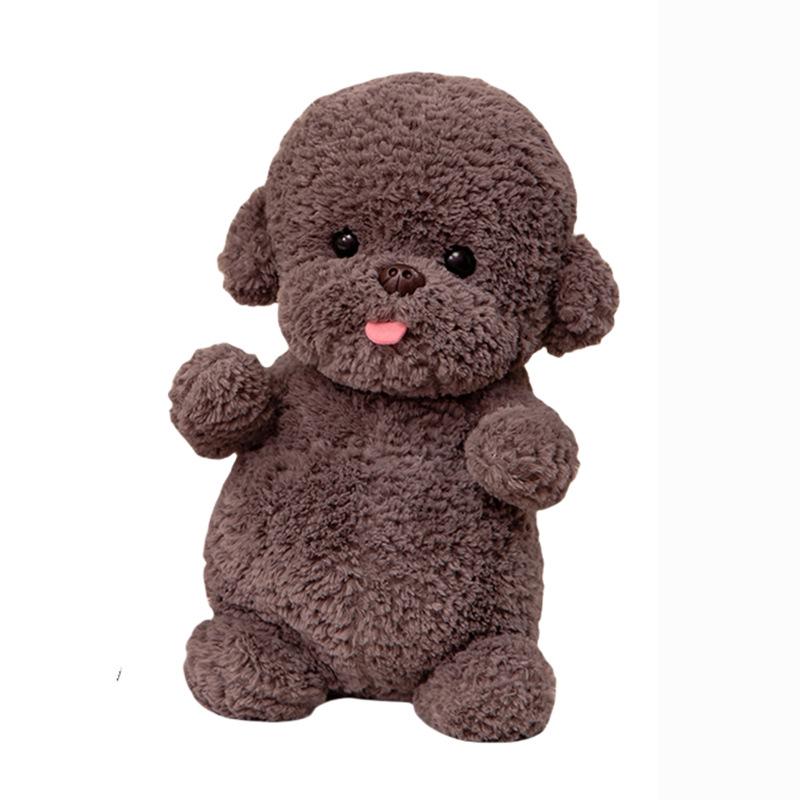 Cute Simulation Cute Bichon Dog Doll Plush Toy Puppy Dog Doll Children Companionship Soothing Doll