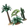 NUOBESTY Set of 4 Simulation Plants, Mini Fake Trees, for Landscape Models, Indoor Decor, DIY Landscape Model, Approx. 3.3 Inches