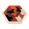 Hexagonal Wooden Geometric Puzzle Blocks for Kids 