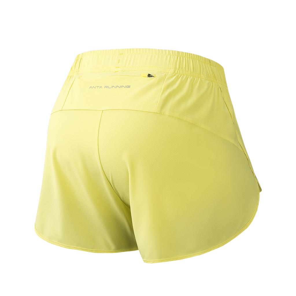 Anta Running Series Woven Shorts Summer 2026 Women shorts Fluorescent-Light-Green 962625501-1