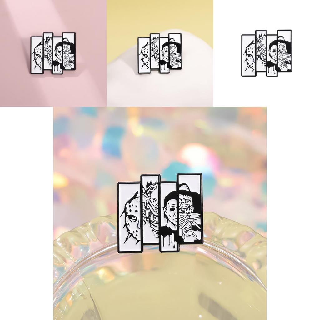 Edition Limited Alloy Pin With Iconic Characters From Horror Cinema Musthave Accessory Collectors For