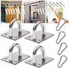 4 Pcs Swing Hooks Stainless Steel Ceiling Hooks for Hanging