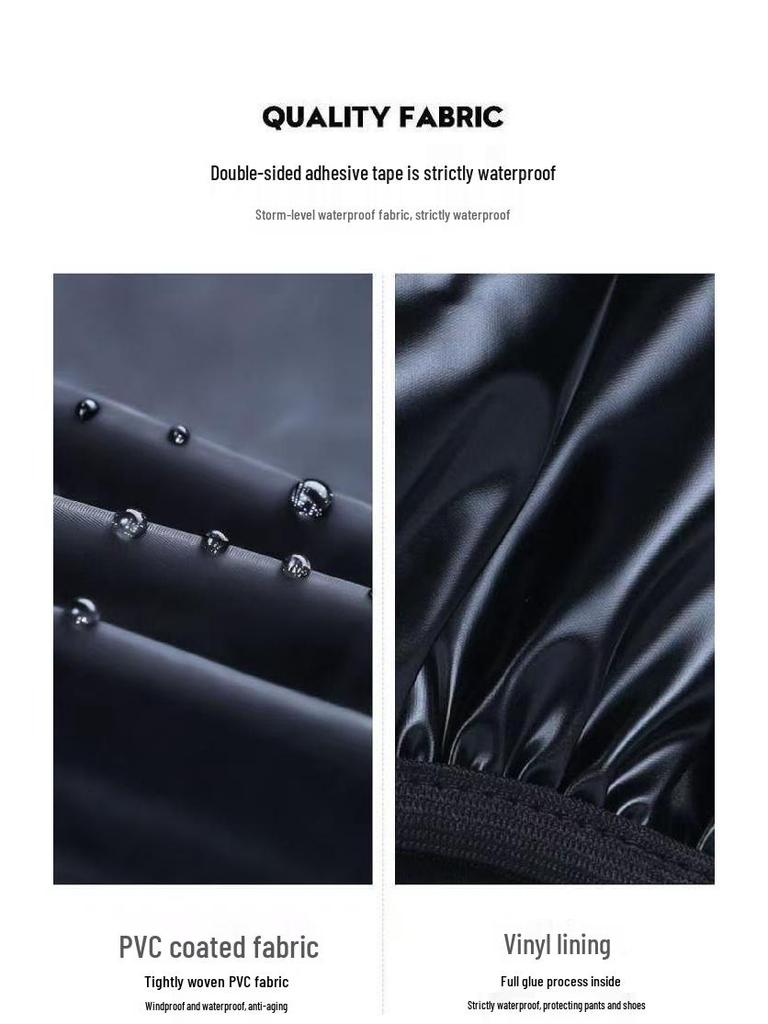 Bardzo grube, wodoodporne ochraniacze na buty deszczowe typu high-top dla dorosłych – przenośne, piaskoodporne i wodoodporne