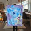 1 Manta de Franela con Estampado de Blue's Clues, Alta Calidad para Todas las Estaciones, Decoración del Hogar, Calidez y Comodidad, Perfecta para Regalos de Navidad