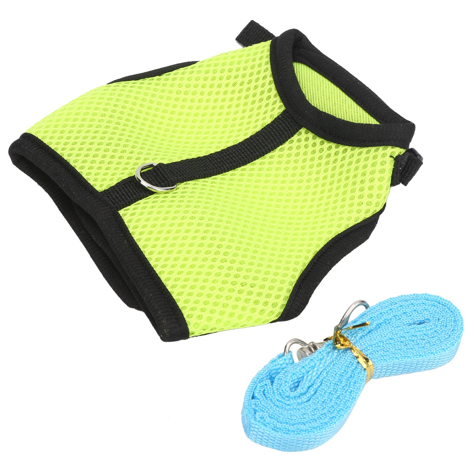

Pet Mesh Traction Harness Chest Back with Leash for Rabbit Guinea Pig Pet Supplies L