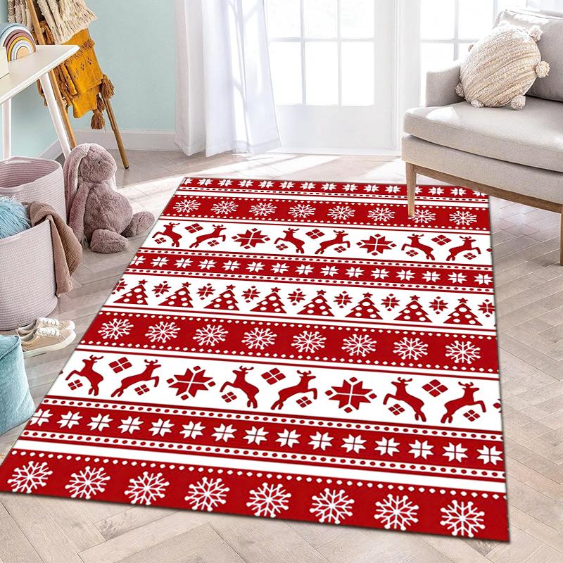 Christmas Nordic Design Carpet Home Decor Printing Room Protective Pad Bathroom Mat