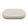 Rubberized Plastic Accessory Tray Ribbed Storage Organizer Bathroom Soap Toothbrush Jewelry Makeup Chic Durable Design