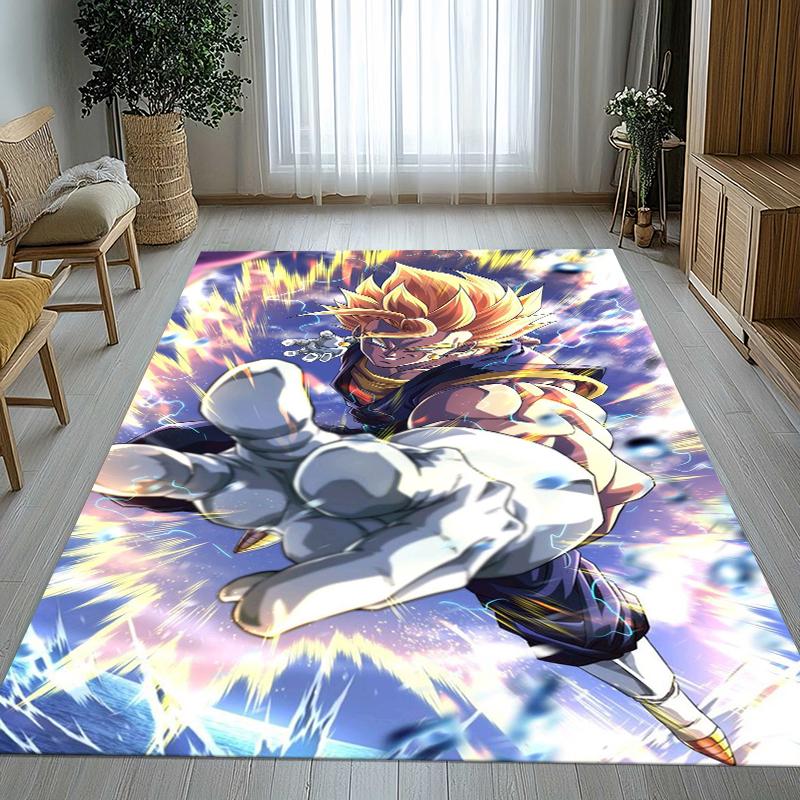 Anime D-Dragon Ball Game Cartoon Living Room Non-Slip Area Rug Soft Carpet for Bedroom Kids Playroom Sofa,Home Decor Doormat