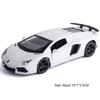 1:32 Lambor LP740 Toy Police Cars Alloy Diecast Models with Light Sound Pull Back Miniature Vehicles for Boys Educational Toys