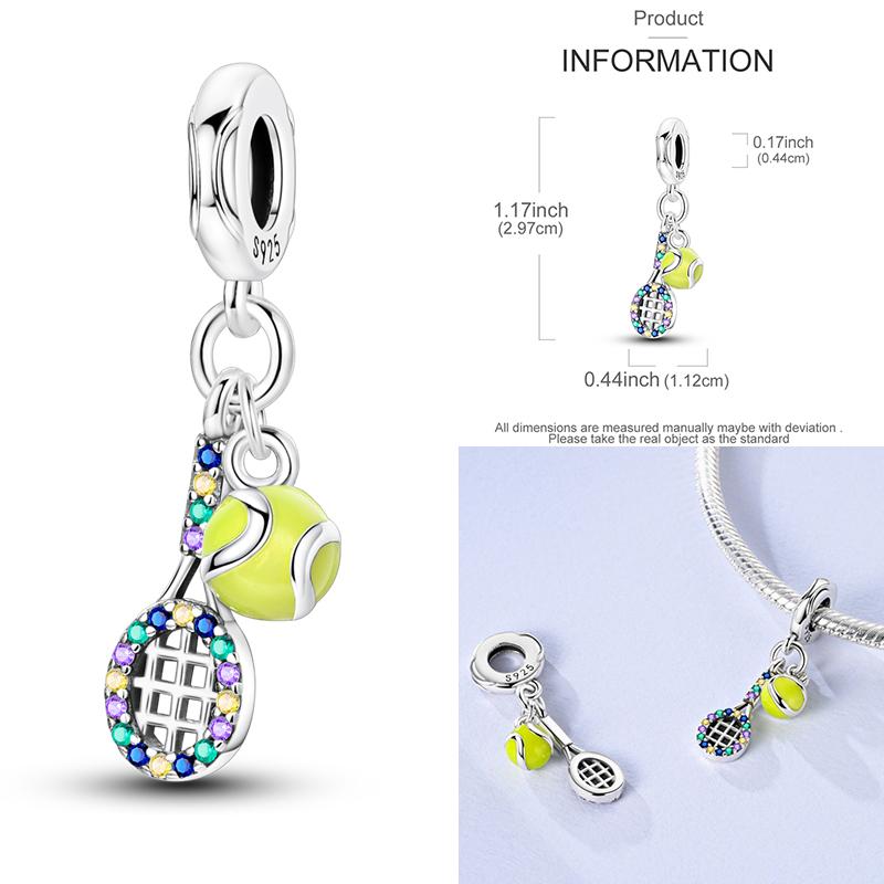 Charms Plata De Ley 925 copper Original Devil's Eye Perfume Bottle Bow Silicone Spacer Beads Women Bracelet DIY Zircon Pendants
