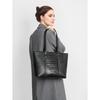 Genuine Leather Crocodile Pattern Bag Large Capacity Women's New Versatile Casual Shoulder Bag High-End Tote Bag