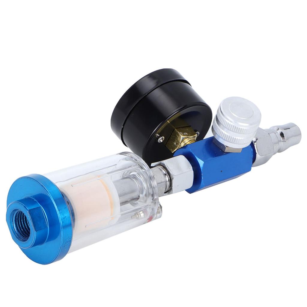 14in Air Regulator Gauge Oil Water Separator Filter Tool for Spray Painting Gun