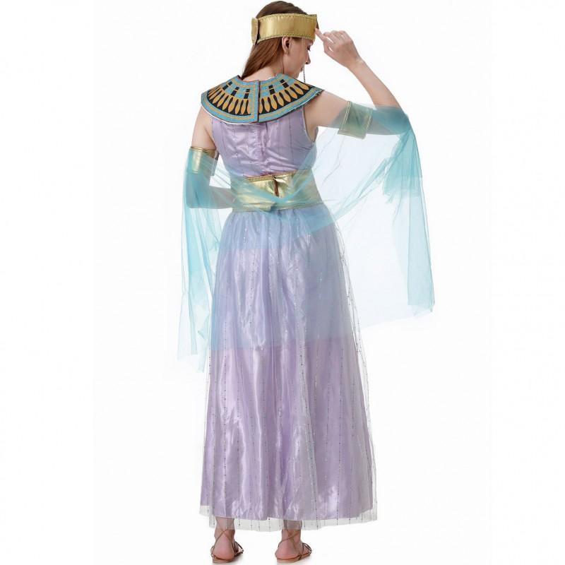 Medieval Athena Roman Dress Greek Goddess Costume Halloween Cosplay Party Women M XL