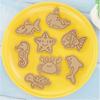 PP Marine Animal Cookie Cutters 8 Piece Set Pink Color for Cookies Fondant Sugar Paste and Chocolate Decorating