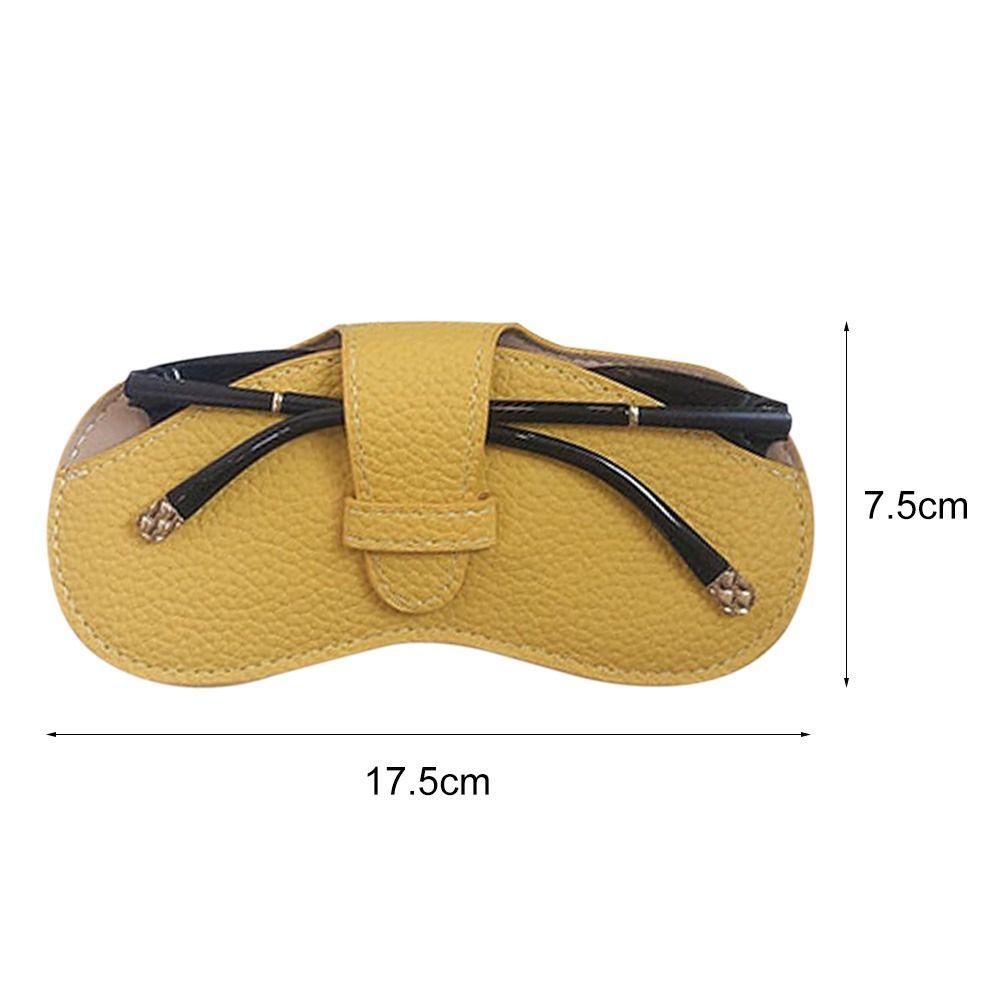 Anti Pressure PU Leather Protective Cover Spectacle Case Glasses Case Sunglasses Storage Bag