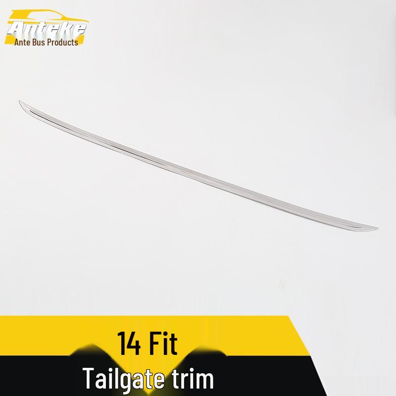 Compatible Fit Tailgate Trim: Rear Bumper Protector & Trunk Decor for 14 Fit Models.