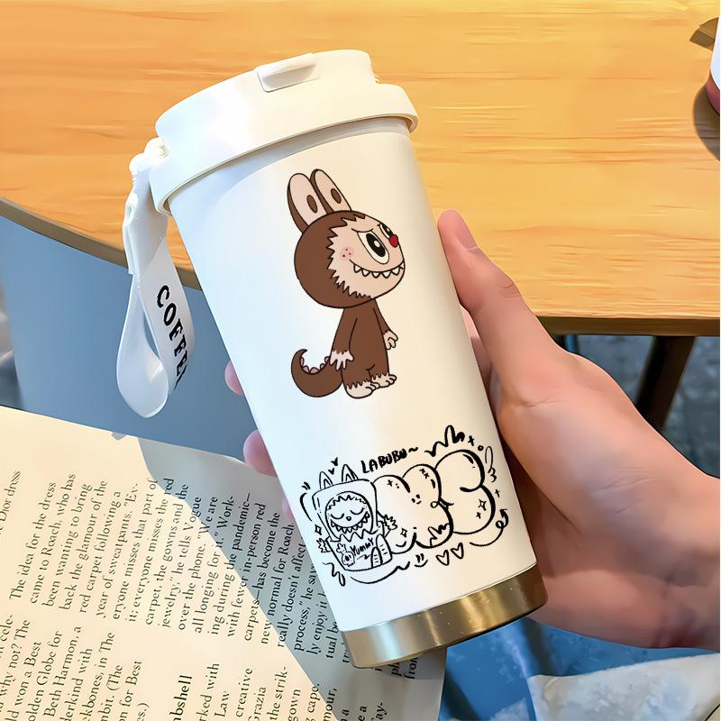 Slámkový hrnek na vodu Velká kapacita 316 Nerezová ocel Vysoká hodnota Termoska na dvojí pití Hrnek na kávu do auta