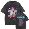 Freya Skye Stars Align Tour 2026 Vintage Washed T Shirt Unisex Unisexs Fashion Oversized Cotton Tshirt Aesthetic Clothing Tshirts