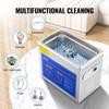 3L Ultrasonic Cleaner Machine Stainless Steel Ultrasonic Cleaning Machine Digital Heater Timer Jewelry Cleaning for Commercial Personal Home Use(3L)