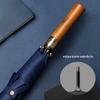 Automatic Golf Umbrella with Solid Wood Handle