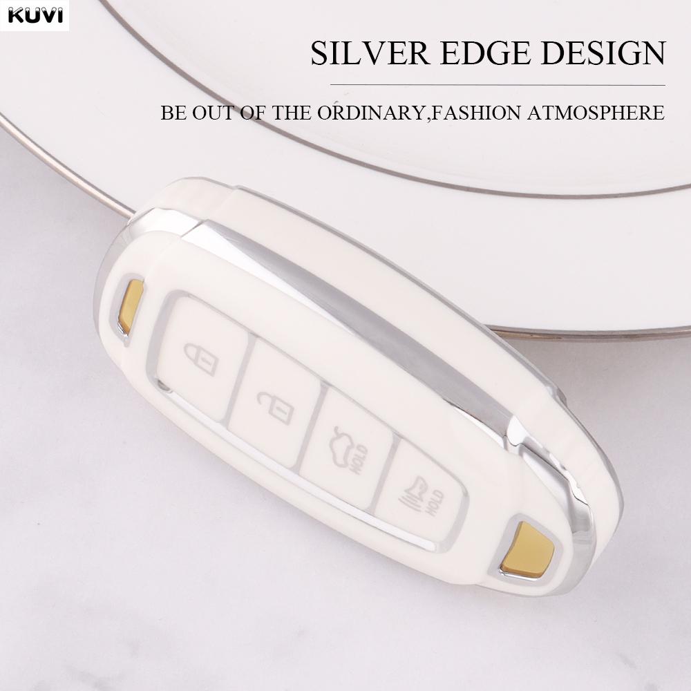 3 4 Button Tpu Car Key Case Cover Shell For Hyundai Elantra Grandeur Accent Solaris Sonata Palisade Kona Creta I20 I30 Ix35 Ix25