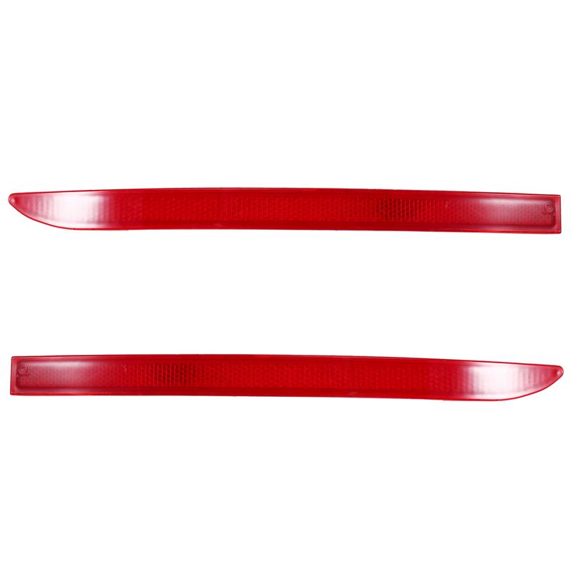 A58X-For Tiguan 2008-2017 Car Red Plastic Rear Bumper Reflectors Pair Left & Right 5ND945105 5ND945106
