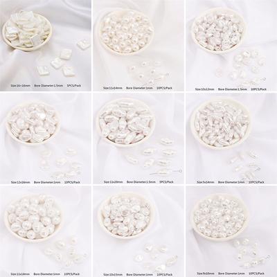 10/20PCS/Pack High Quality ABS Imitation Pearl Irregular Shape Loose Beads for Necklace Jewelry Accessories