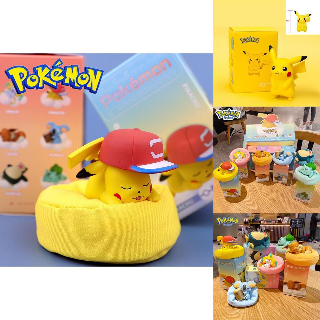 Pokemon Figuren Action Spielzeug Schläfriges Pikachu Relaxo Bisasam Jirachi Evoli Koalala