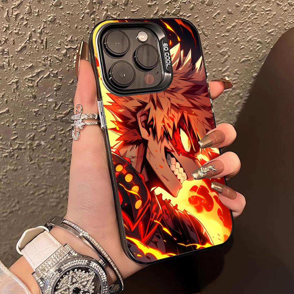 My Hero Academia Bakugo Phone Case for iPhone 17 16 15 14 13 12 11 X XR XS 8 7 Pro Max Plus Translucent Colour Protective Cover