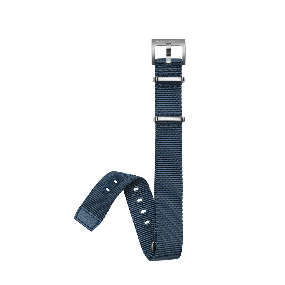 [Hamilton] Blue NATO Strap 18mm H6000001181