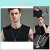 Cool Men's Titan Steel Necklace With Eye-catching Fist Pendant For Contemporary Fashion Statement
