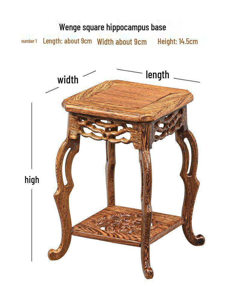 Massivholz-Displaybasis für Flügelhandwerk, Vase, Bonsai, Buddha-Statue oder Teekanne