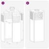 Solar LED Path Light 2 Pcs Silver Stainless Steel