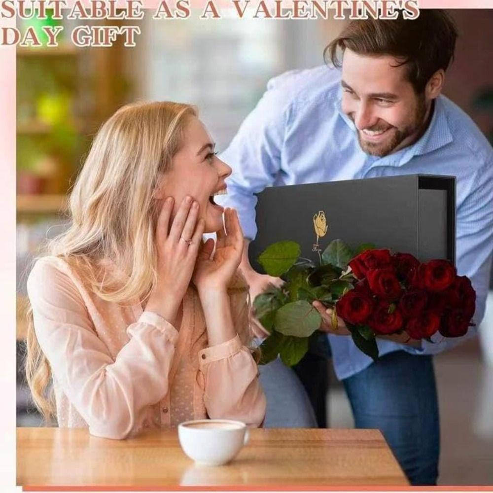 New Rectangle I Love You Empty Box Romantic Red Color Jewelry Gift Box Large Size Valentines Gift Box Mother's Day