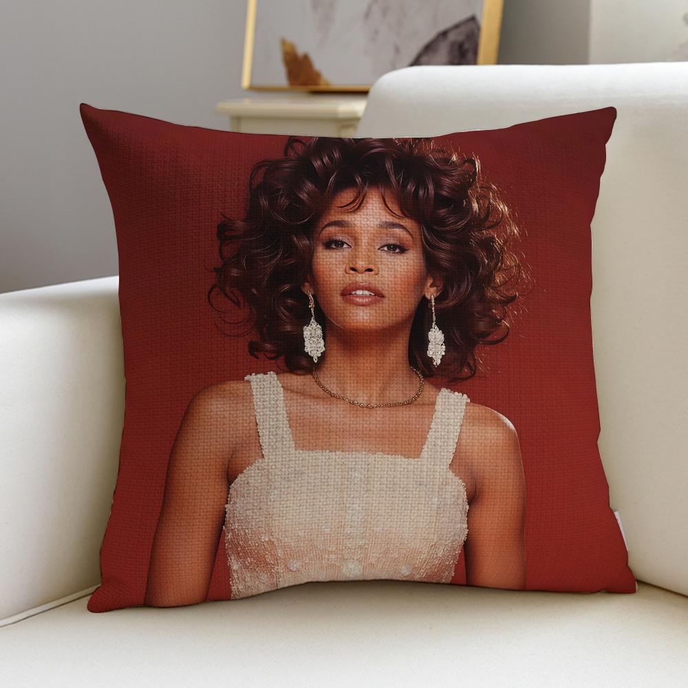 Powerful WWhitney HoustonS Cushion Cover Pcs Linen Throw Pillow Covers X X Modern Home Decor